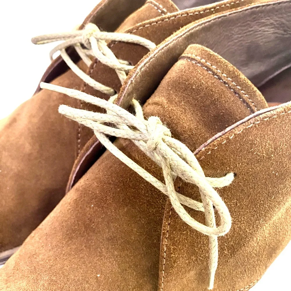 JOHNSTON&MURPHY Men’s Chukka Booties Sz 9 Classic Sheepskin Boots Shoes